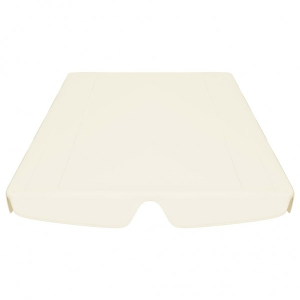Toldo suplente baloiço jardim 188/168x145/110cm creme M 4