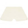 Toldo suplente baloiço jardim 188/168x145/110cm creme 4