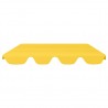 Toldo suplente baloiço jardim 188/168x145/110 cm amarelo 3