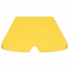 Toldo suplente baloiço jardim 188/168x145/110 cm amarelo 4