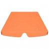 Toldo suplente baloiço jardim 188/168x145/110 cm laranja 4