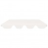 Toldo suplente baloiço jardim 188/168x145/110 cm branco 3