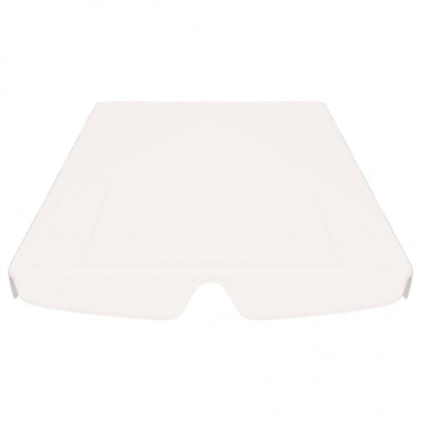 Toldo suplente baloiço jardim 188/168x145/110 cm branco M 4