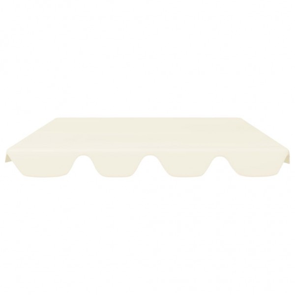 Toldo suplente p/ baloiço de jardim 150/130x105/70 cm creme M 3