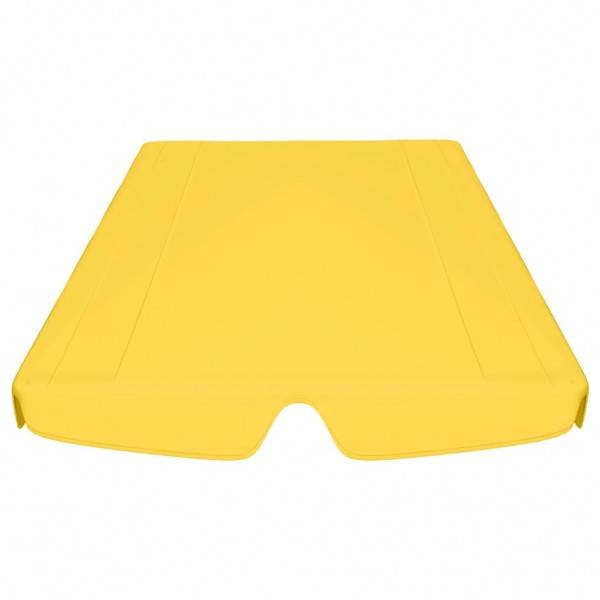 Toldo suplente p/ baloiço de jardim 150/130x105/70 cm amarelo M 4