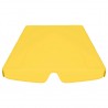 Dosel de repuesto columpio jardín amarillo 150/130x70/105 cm 4