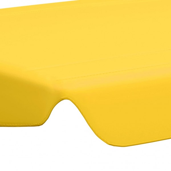 Toldo suplente p/ baloiço de jardim 150/130x105/70 cm amarelo M 5