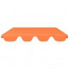 Dosel de repuesto columpio de jardín naranja 150/130x70/105 cm 3
