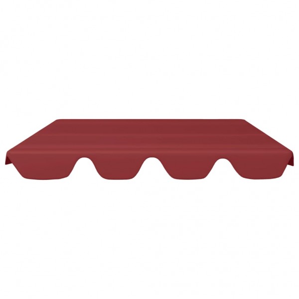 Toldo suplente p/ baloiço de jardim vermelho tinto M 3