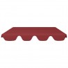 Toldo suplente p/ baloiço de jardim vermelho tinto 3