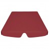 Dosel de repuesto columpio jardín rojo tinto 150/130x70/105 cm 4