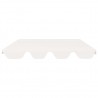 Dosel de repuesto columpio de jardín blanco 150/130x70/105 cm 3