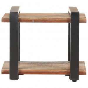 Mesa de cabeceira 50x40x40 cm madeira recuperada maciça H