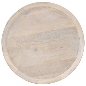 Mesa auxiliar de madera maciza de mango Ø60x75 cm H
