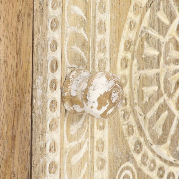 Mesa de centro 90x50x35 cm madeira de mangueira maciça M 3