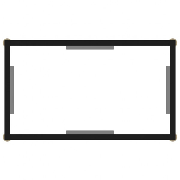 Mesa consola vidrio templado transparente 60x35x75 cm M 4