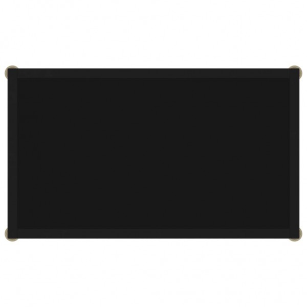 Mesa de consola negro vidrio templado 60x35x75 cm M 4