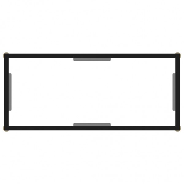 Mesa consola 80x35x75 cm vidro temperado transparente M 4