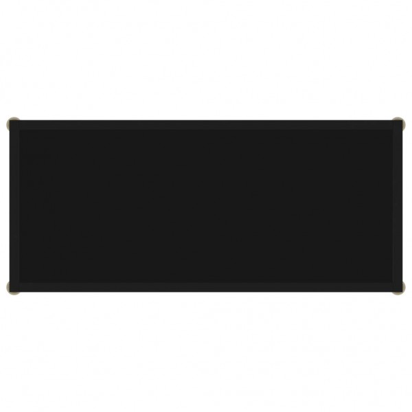 Mesa consola 80x35x75 cm vidro temperado preto M 4