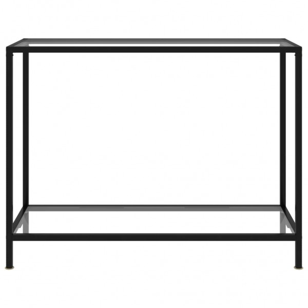 Mesa consola 100x35x75 cm vidro temperado transparente M 2