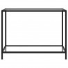Mesa de consola transparente vidrio templado 100x35x75 cm 2