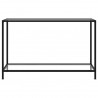 Mesa de consola transparente vidrio templado 120x35x75 cm 2