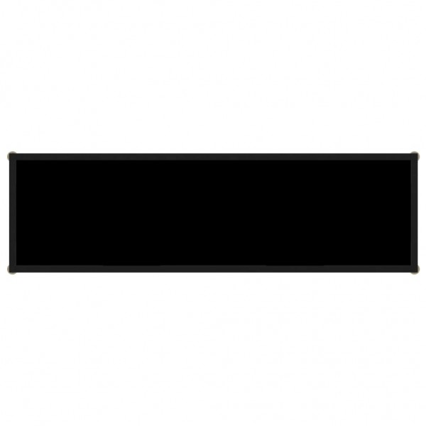 Mesa consola 120x35x75 cm vidro temperado preto M 4