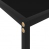 Mesa de consola negro vidrio templado 120x35x75 cm 5