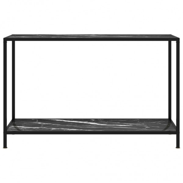 Mesa consola 120x35x75 cm vidro temperado preto M 2