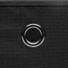 Cajas de almacenaje con tapas 4 uds negro 28x28x28 cm 2