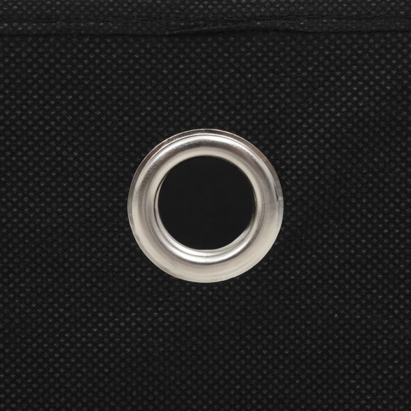 Cajas de almacenaje 10 uds tela no tejida negro 28x28x28 cm M 2