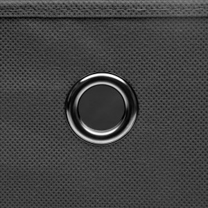 Cajas de almacenaje con tapas 4 uds gris 28x28x28 cm H