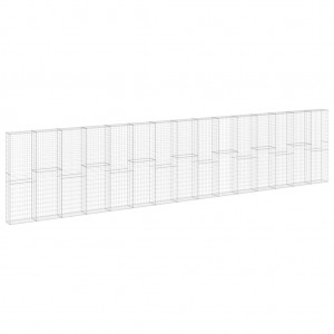 Muro de gaviones con cubiertas acero galvanizado 900x30x200 cm H