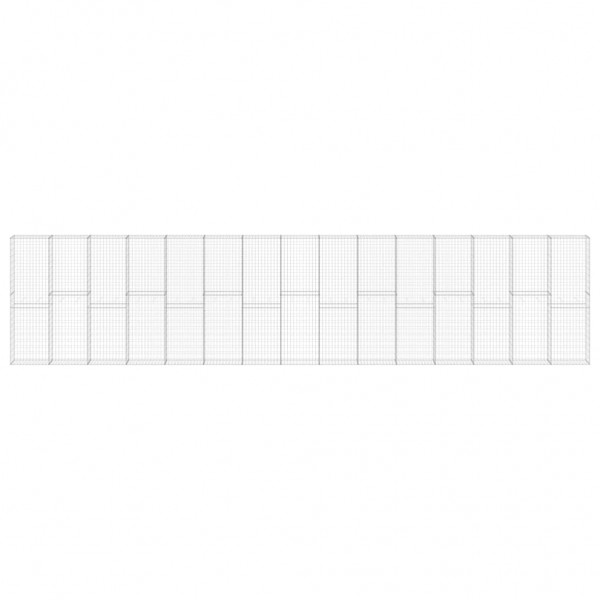 Muro gabião com tampas aço galvanizado 900x30x200 cm M 3