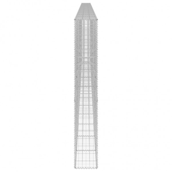 Muro gabião com tampas aço galvanizado 900x30x200 cm M 4