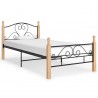 Estructura de cama de metal negro 100x200 cm 1