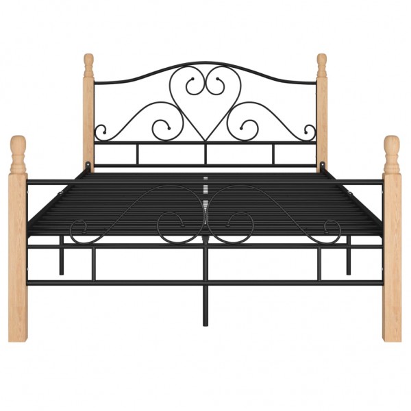 Estructura de cama de metal negro 120x200 cm M 3