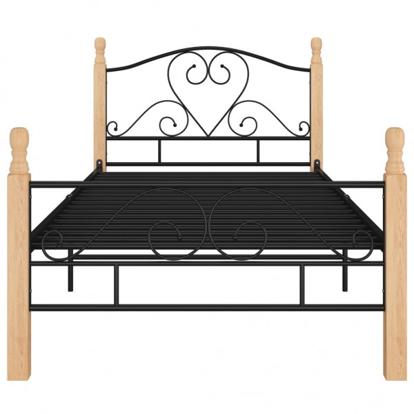 Estrutura de cama 90x200 cm metal preto M 3