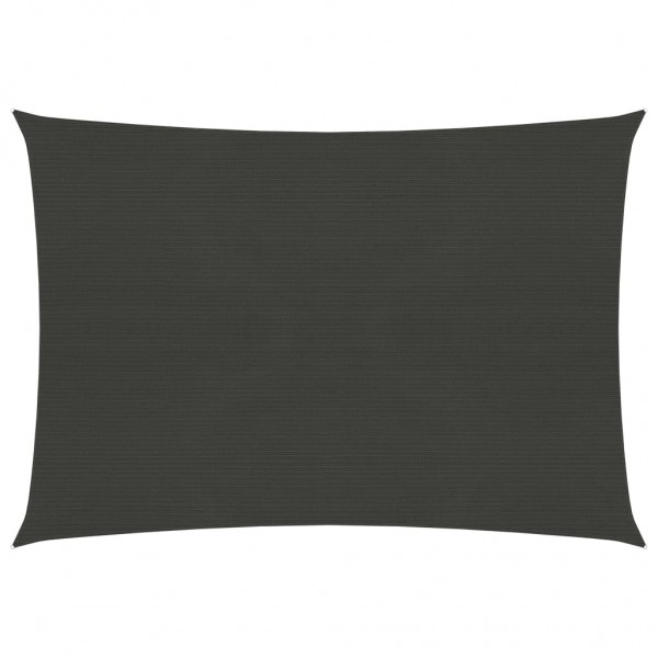 Toldo de vela gris antracita HDPE 160 g/m² 2x3 m D