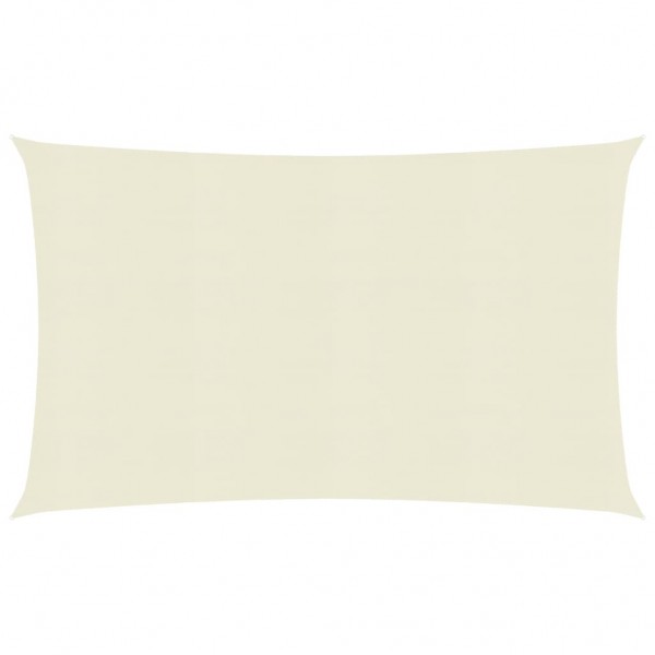 Toldo de vela crema HDPE 160 g/m² 2.5x4.5 m D
