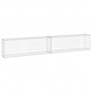 Muro gabião com tampas aço galvanizado 300x30x50 cm H