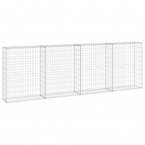 Muro gabião com tampas aço galvanizado 300x30x100 cm H