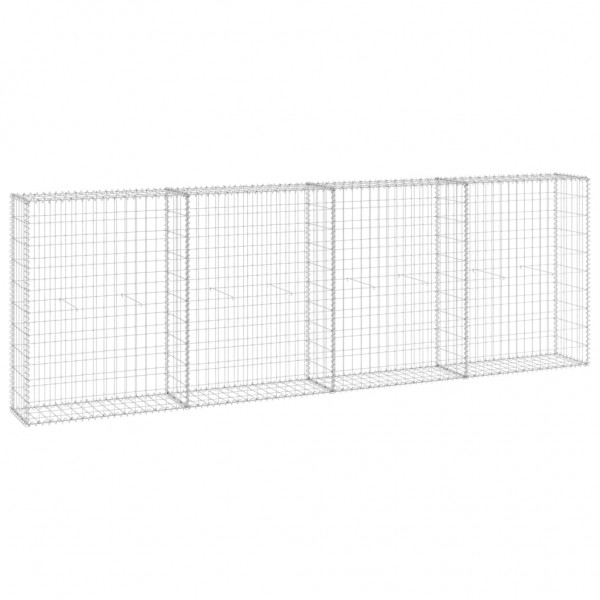 Muro gabião com tampas aço galvanizado 300x30x100 cm M 2