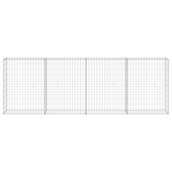 Muro de gaviones con cubiertas acero galvanizado 300x30x100 cm M 3