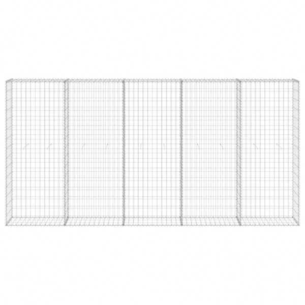 Muro de gaviones con cubiertas acero galvanizado 300x30x150 cm M 3