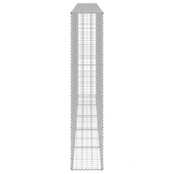 Muro gabião com tampas aço galvanizado 300x30x150 cm M 4