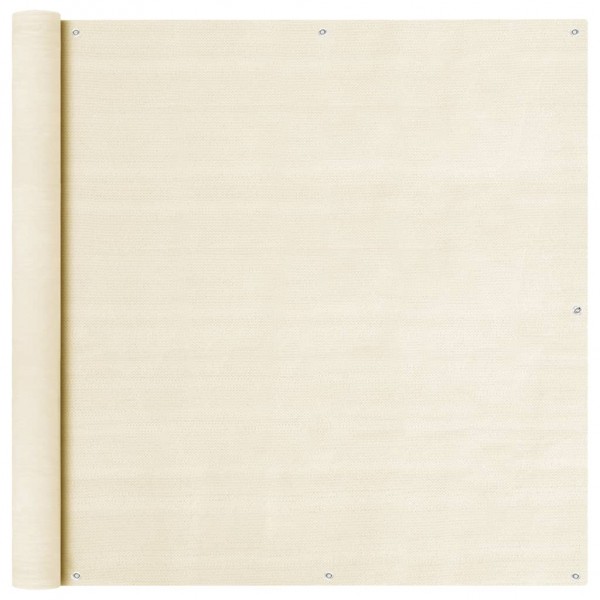 Toldo para balcón HDPE crema 120x500 cm D