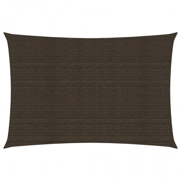 Toldo de vela HDPE marrón 160 g/m² 2x4.5 m D