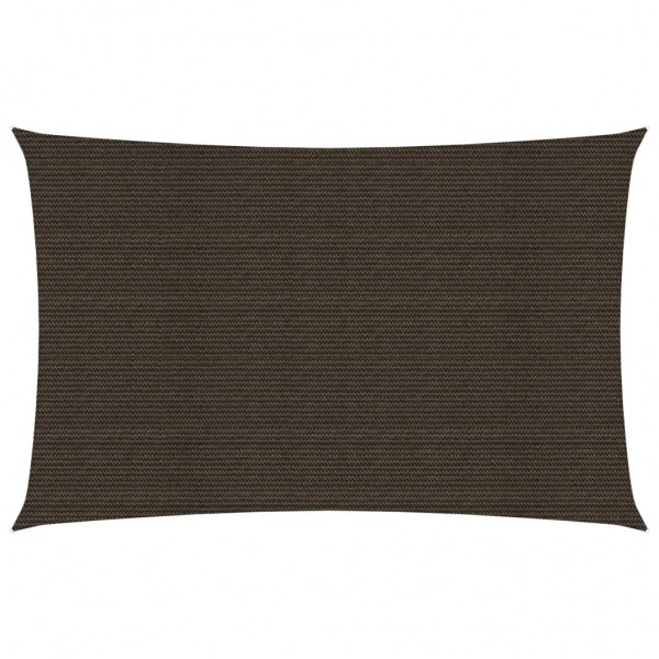 Toldo de vela HDPE marrón 160 g/m² 2x5 m D