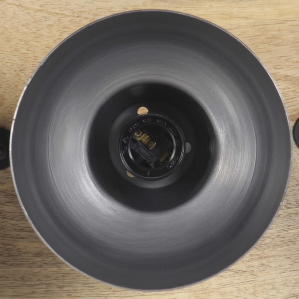 Lámpara de pared industrial madera mango plateado E27 68x23 cm M 2